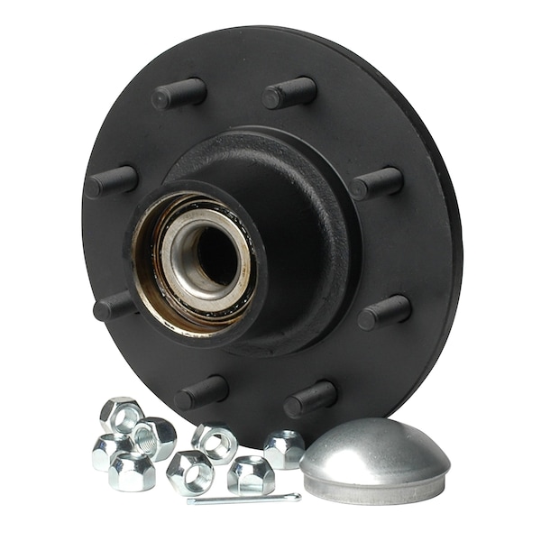 C.E. Smith Trailer Hub Kit, Tapered 1-3/4 in. to 1-1/4 in. Stud 8 x 6-1/2 12 in. Brake Size, Box 13811 - main